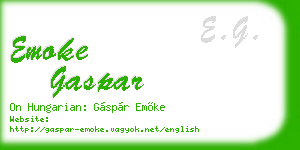 emoke gaspar business card